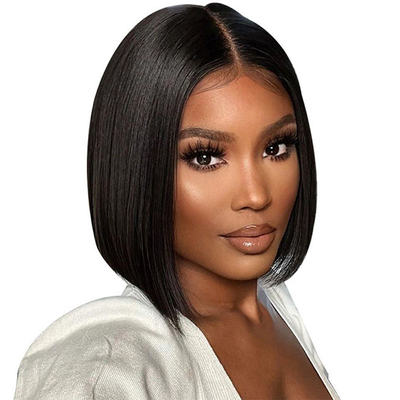 Esperienza di lusso con 8 pollici doppiamente disegnati brasiliani rettilineo full lace Bob parrucche frontali