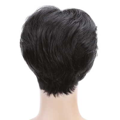 100% capelli umani, testa piena, Vietnam nero, taglio molto corto, parrucche indiane per uomini asiatici.