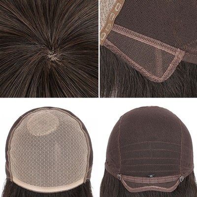 100% non lavorato vergine brasiliana etero donna naturale capelli umani seta parrucche base superiore