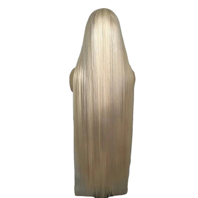 Capelli europei 40 pollici cuticule pre-plucked allineato pizzo Frontale capelli umani parrucche