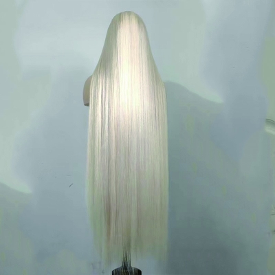 Capelli europei 40 pollici cuticule pre-plucked allineato pizzo Frontale capelli umani parrucche