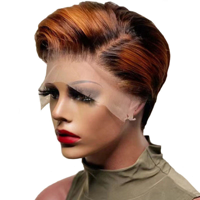 Top Hair T1B/30 Front Lace Capelli umani 100% Perrucche corte Perrucche naturali Pezzi per donne