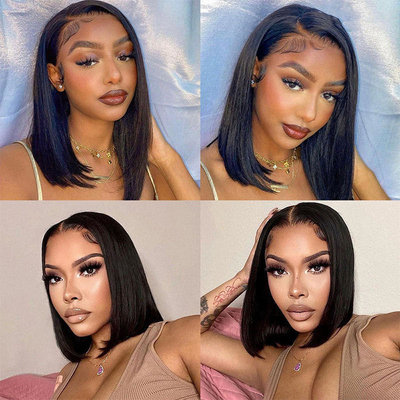 14 pollici Full Hd Lace Frontale Capelli Umani Perrucche senza colla 360 Full Lace Frontale Perrucche Capelli Umani