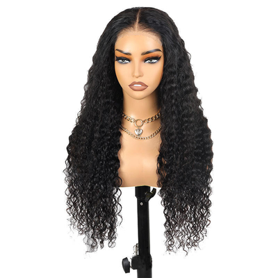 100% capelli umani Full HD pizzo bob parrucche onde d'acqua per capelli brasiliani in marrone scuro