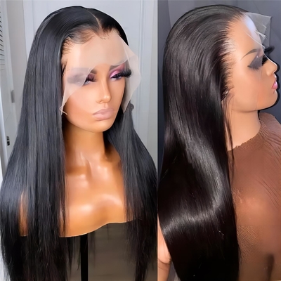 Full Hd Lace Frontale Capelli Umani Frontale Parrucche Pre-Plucked Con Materiale Base di Pizzo Svizzero