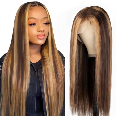 Full Hd Lace Frontale Capelli Umani Frontale Parrucche Pre-Plucked Con Materiale Base di Pizzo Svizzero