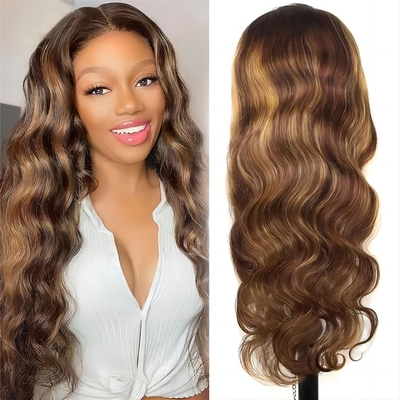 Full Hd Lace Frontale Capelli Umani Frontale Parrucche Pre-Plucked Con Materiale Base di Pizzo Svizzero