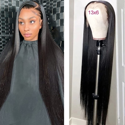 Medium Size Lace Front Originale Brasiliano Naturale Capelli Umani Parrucca Per Donne Nere