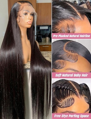 Medium Size Lace Front Originale Brasiliano Naturale Capelli Umani Parrucca Per Donne Nere