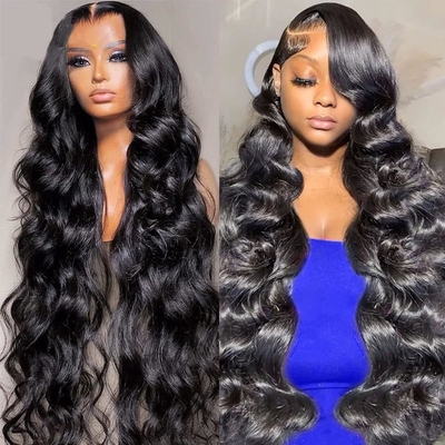 Medium Size Lace Front Originale Brasiliano Naturale Capelli Umani Parrucca Per Donne Nere