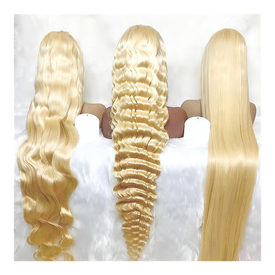 Capelli Cinesi 613 Biondo 13X6 Hd Full Lace Frontale Crudo Capelli Umani Parrucca Con Capelli Di Bambino