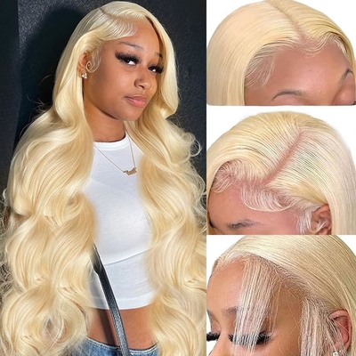 Capelli Cinesi 613 Biondo 13X6 Hd Full Lace Frontale Crudo Capelli Umani Parrucca Con Capelli Di Bambino
