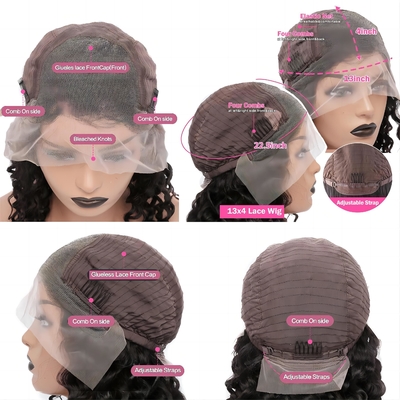 Lace Front Originale Vietnamese Perrucche per capelli umani grezzi per tutti i colori in capelli indiani