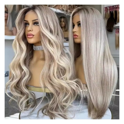 Capelli Europei Capelli Umani Parrucche con Densità Frontale 180% HD Merletti Frontale e Corpo Ondulato